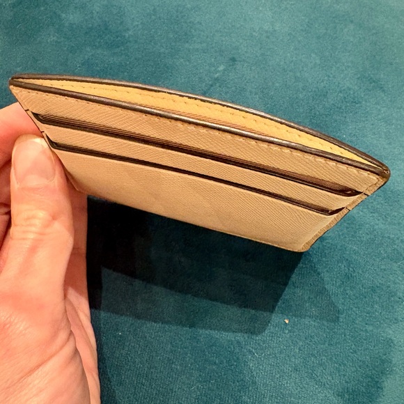 kate spade Cream and Pink Floral Card Holder - Picture 3 of 4